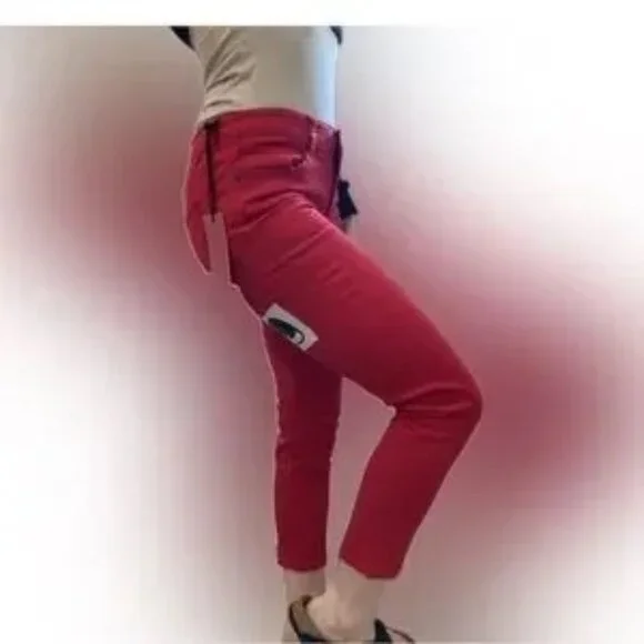 Nwt JAPANESE IMPORTED FROM AUSTRALIA DENIM Ksubi red rare 27 - Picture 2 of 13